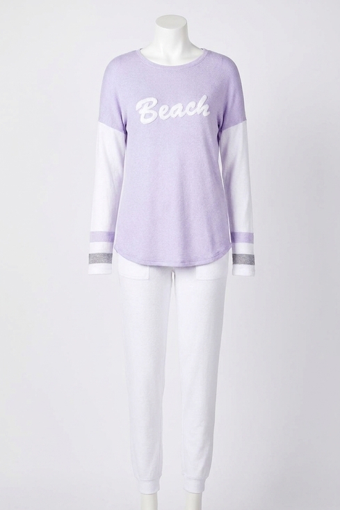 FRENCH KYSS Tops - NEW FRENCH KYSS beach crew top in lilac